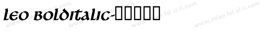 Leo BoldItalic字体转换